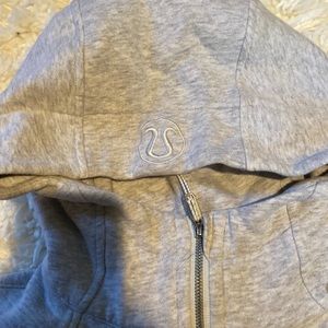 lulu lemon zip up sweatshirt size 8